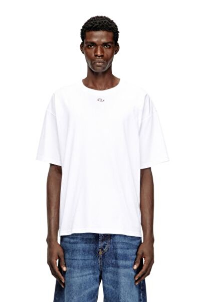 Diesel BEYAZ LOGOLU ERKEK T-SHIRT