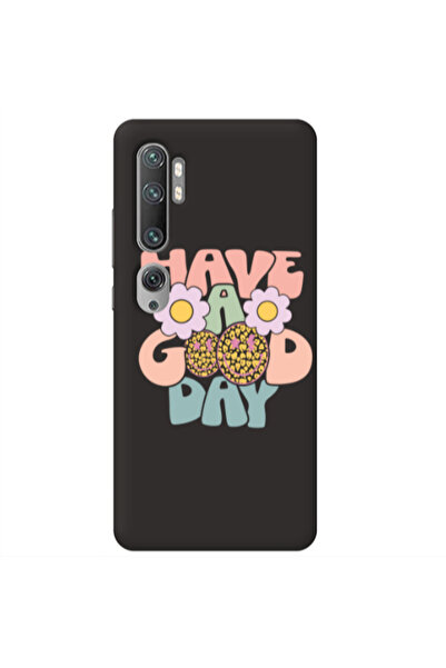 Other Xiaomi Mi Note 10 Pro Have A Good day Black Colored Silicone TPU Θήκη