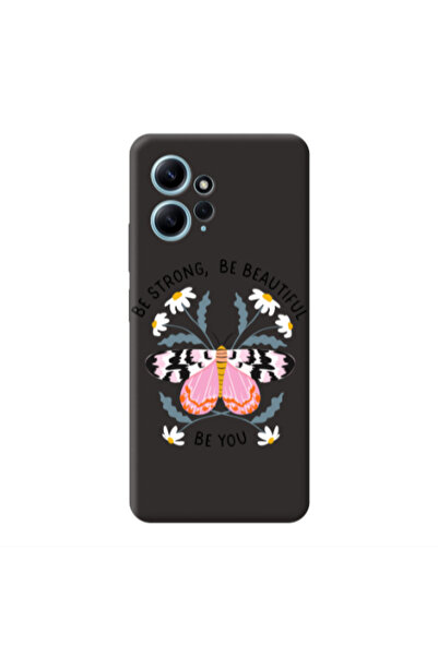 Other Xiaomi Redmi Note 12 4G Be Strong Black Colored Silicone TPU Θήκη