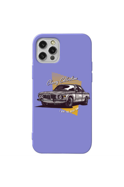 Other Apple iPhone 13 Pro Classy Collection Purple Colored Silicone TPU Θήκη