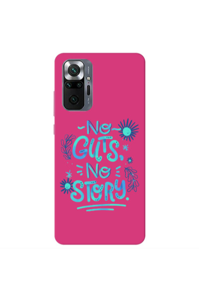 Other Xiaomi Redmi Note 10 Pro 4G No guts no story Fuchsia Colored Silicone T...