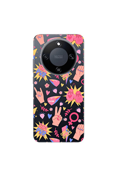Other Honor Magic 8 Lite Grl Pwr 2 Transparent Silicone TPU Θήκη