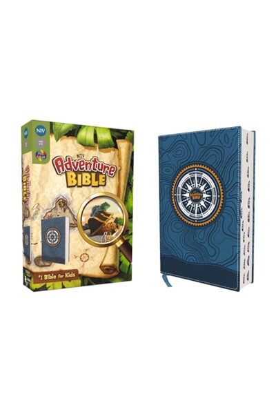 Zondervan Niv Adventure Bible Leathersoft Blue Full Color Thumb Indexed Tabs