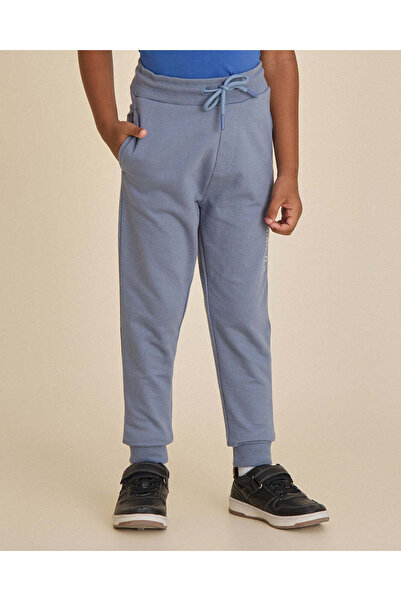 REDTAG Boys Blue Printed Track Pants