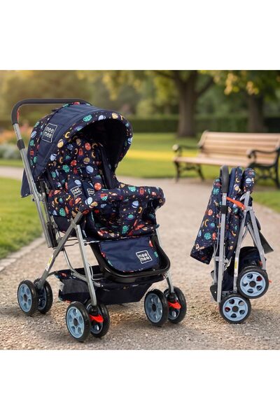 mee mee Little Explorer Baby Stroller/Pram for 0–3 Years | Foldable with Reve...