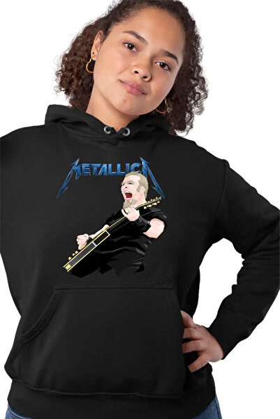 OEM Γυναικείο Φούτερ με κουκούλα Metallica Τζέιμς Χέτφιλντ