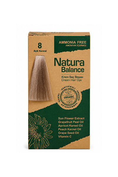 NATURABALANCE Natura Balance Açık Kumral 8 Krem Saç Boyası