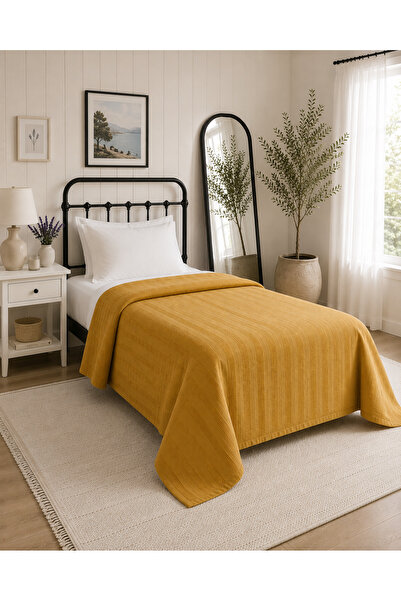 vanillasoft Vanilla Soft Double 100% Cotton Pique Bedspread 160X220Cm Waffle ...