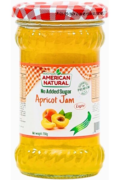 American Natural Apricot jam No Added Sugar 250gr x 12