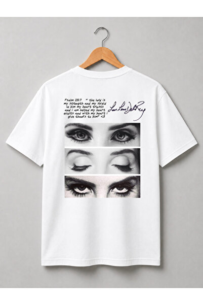 Grafftee Clothing Lana Del Rey Baskılı Premium Unisex Pamuklu Tişört | Özel T...