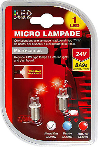 Lampa Λάμπες Αυτοκινήτου Μικρολάμπα LED Λευκό T4W LED 24V 2 τεμάχια
