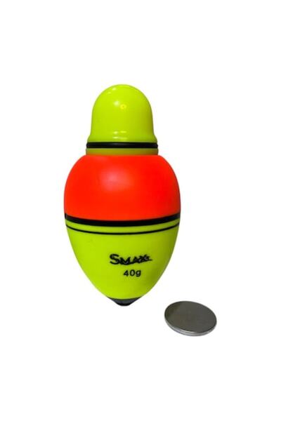 Smax Plută de pescuit la somn cu LED 40g, vizibilitate nocturnă, plută din sp...