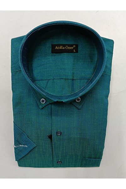 nightblack Cotton Comfortable Regular Fit Single Pocket Short Sleeve Men's Shirt