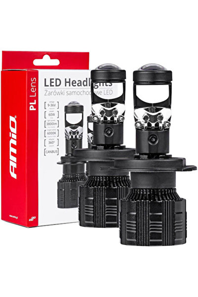 AMIO Λάμπες Αυτοκινήτου H4 Canbus LED 5000K Ψυχρό Λευκό 9-36V / 36V 60W 2 τεμ...