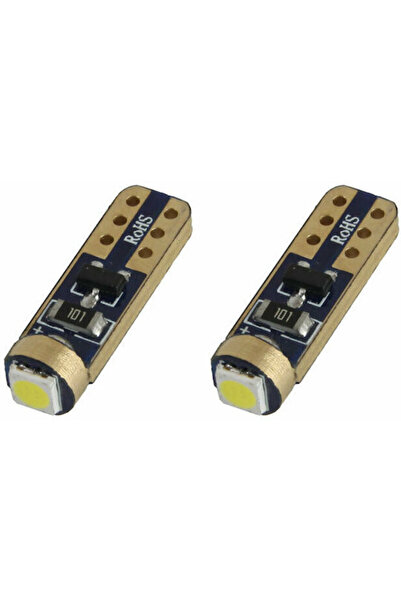 AMIO Λάμπες Αυτοκινήτου & Μοτοσικλέτας T5 LED 5600K Ψυχρό Λευκό 12V 0.5W 2 τε...