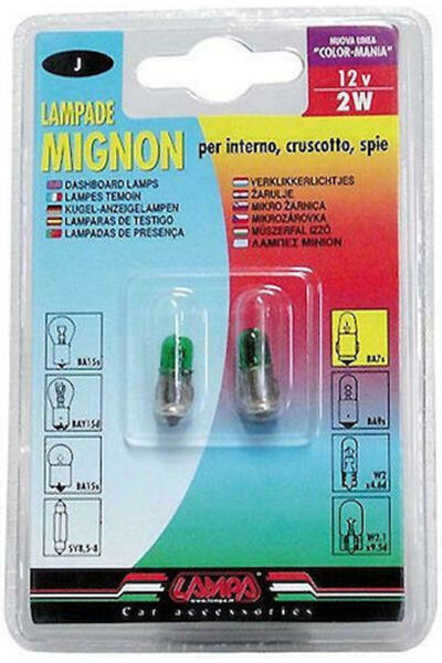 Lampa Λάμπες Αυτοκινήτου J 12V 2W 2 τεμάχια