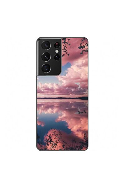 OEM Husa compatibila cu Samsung Galaxy S21 Ultra Silicon Gel Tpu Model Pink C...
