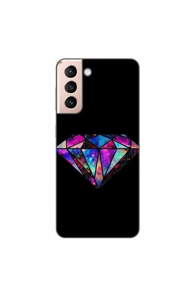OEM Husa compatibila cu Samsung Galaxy S21 Silicon Gel Tpu Model Diamond Black