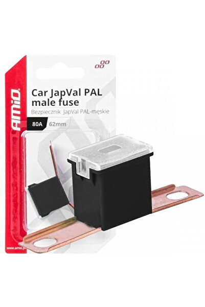 AMIO Ασφάλεια Japval Pal Male 62mm 80a Μαύρο 1 τεμάχιο 03432/am Κωδικός: 03432