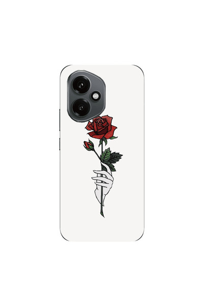 Other Honor Magic 400 Rose in hand Black Colored Silicone TPU Θήκη