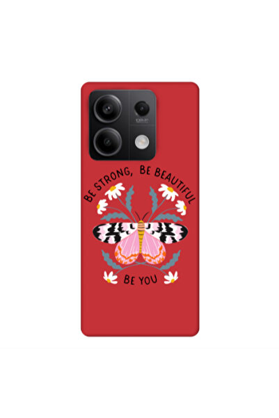 Other Xiaomi Redmi Note 13Pro 5G Be Strong Red Colored Silicone TPU Θήκη