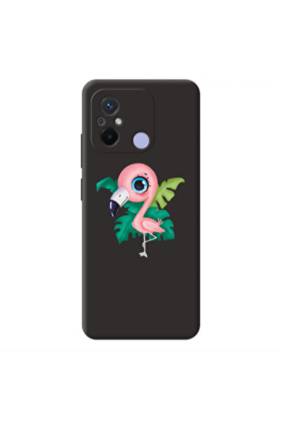 Other Xiaomi Redmi 12C Swan Black Colored Silicone TPU Θήκη