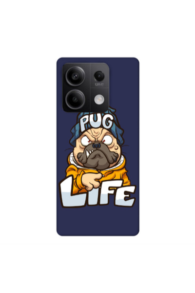 Other Xiaomi Redmi Note 13 5G Pug Life 2 Dark blue Colored Silicone TPU Θήκη