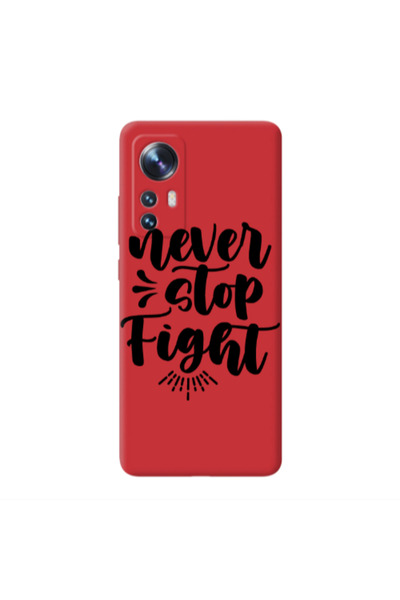 Other Xiaomi Mi 12 Pro Never stop fight Red Colored Silicone TPU Θήκη