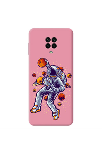 Other Xiaomi Redmi Note 9 Pro Space Basketball Pink Colored Silicone TPU Θήκη