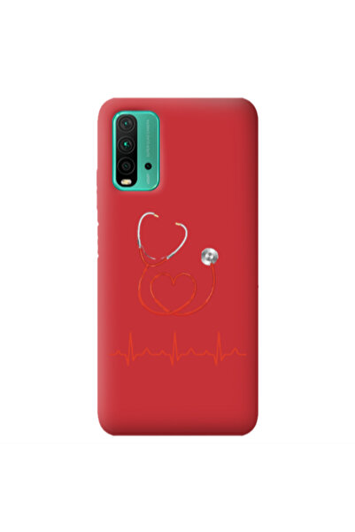 Other Xiaomi Poco M3 Stethoscope Red Colored Silicone TPU Θήκη