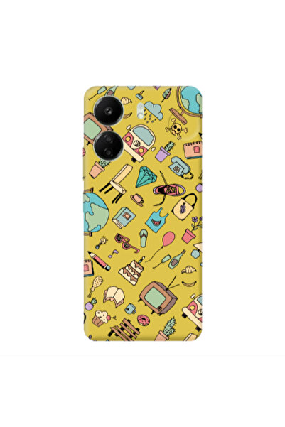Other Xiaomi Redmi 13C Best buds Yellow Colored Silicone TPU Θήκη