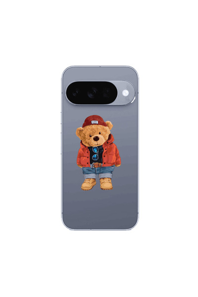 Other Google Pixel 10 Bear in a hat Transparent Silicone TPU Θήκη