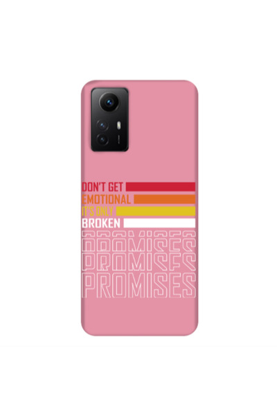 Other Xiaomi Redmi Note 12s Dont Get Emotional Pink Colored Silicone TPU Θήκη