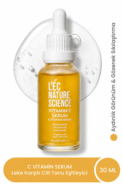 Lecnaturescience C Vitamini Serum Leke Karşıtı Cilt Tonu Eşitleyici Aydınlatı...