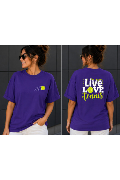 VODEXA Unisex Oversize T-Shirt Tenni̇s 13 Printed 100% Cotton T-Shirt Comfort...