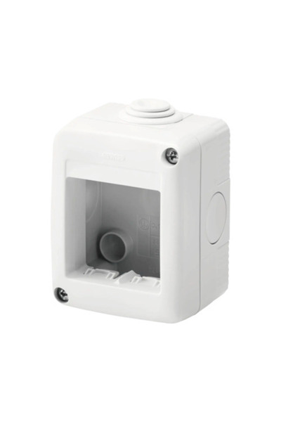 OEM Doză suport aparataje Gewiss 2 module IP44, montaj aplicat, gri