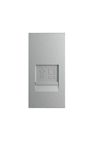 OEM Priză date RJ45 simplă Livolo CAT6, 1 modul, argintiu