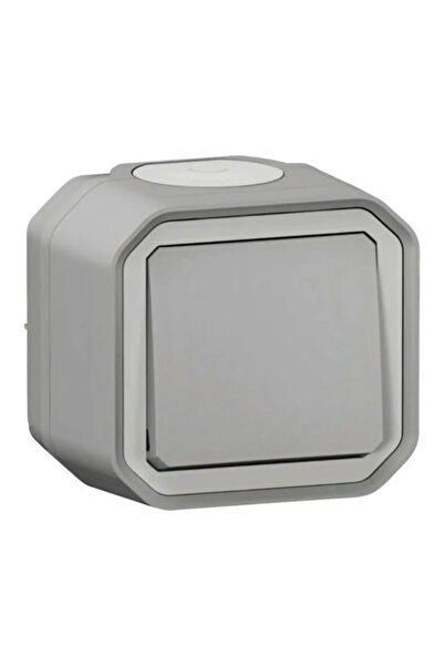 OEM Legrand Plexo IP55 10A γκρι κουμπί επιστροφής, συναρμολόγηση με εφαρμογή