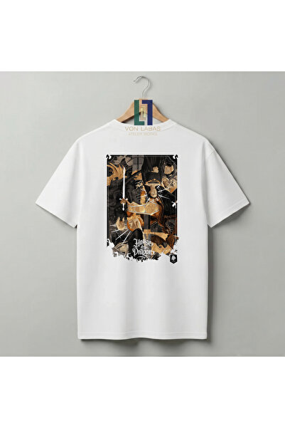 Grafftee Clothing Дизайн  "Къщата на дракона " Унисекс премиум памучна тениска