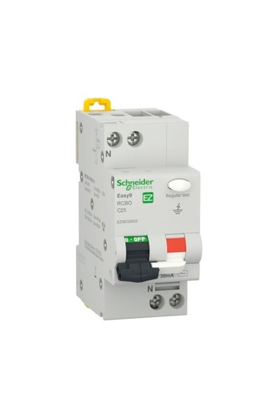 OEM Întreruptor automat cu protecție diferențială Schneider Easy9 RCBO 1P+N 2...
