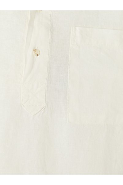 LC Waikiki Ecru Regular Fit 100% Linen Men's Shirt