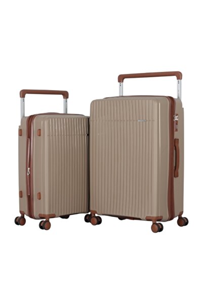 AVIATOR Brand 2-Piece Travel Luggage Set - 28 + 24 Inch - Durable Polypropyle...