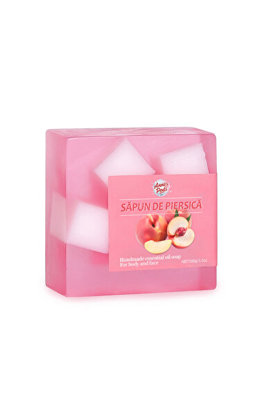AnnesPods Set x 5 Sapunuri exfoliante cu extract de piersica, facut manual,100gr