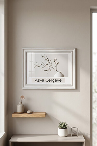 Asya Çerçeve Dekoratif Antik Desenli 21x30 A4 Sertifika Antik Desenli Plastik...
