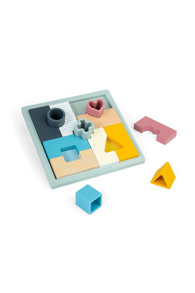 BIGJIGS Toys Joc Mozaic 2-în-1 (Pastel)