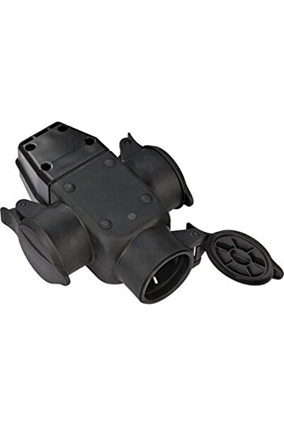 Yıldızan Ens Shop Schuko-Gummik Series Ip44 Licensed Golyat Socket with 3 Soc...