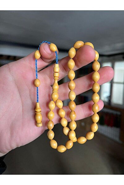 TTS TÜRK TESBİH SANATI Natural Pinewood Prayery Beads