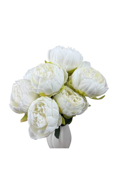 OEM Buchet Artificial Bujori Albi 7 Bujori