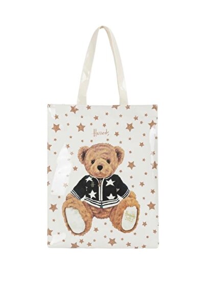 Harrods Harrods Logo Shopping Bag with Teddy Bear and Stars Medium Size (M: 2...
