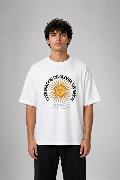 cesita Argentina World Cup Printed Cotton White T-Shirt T-Shirt